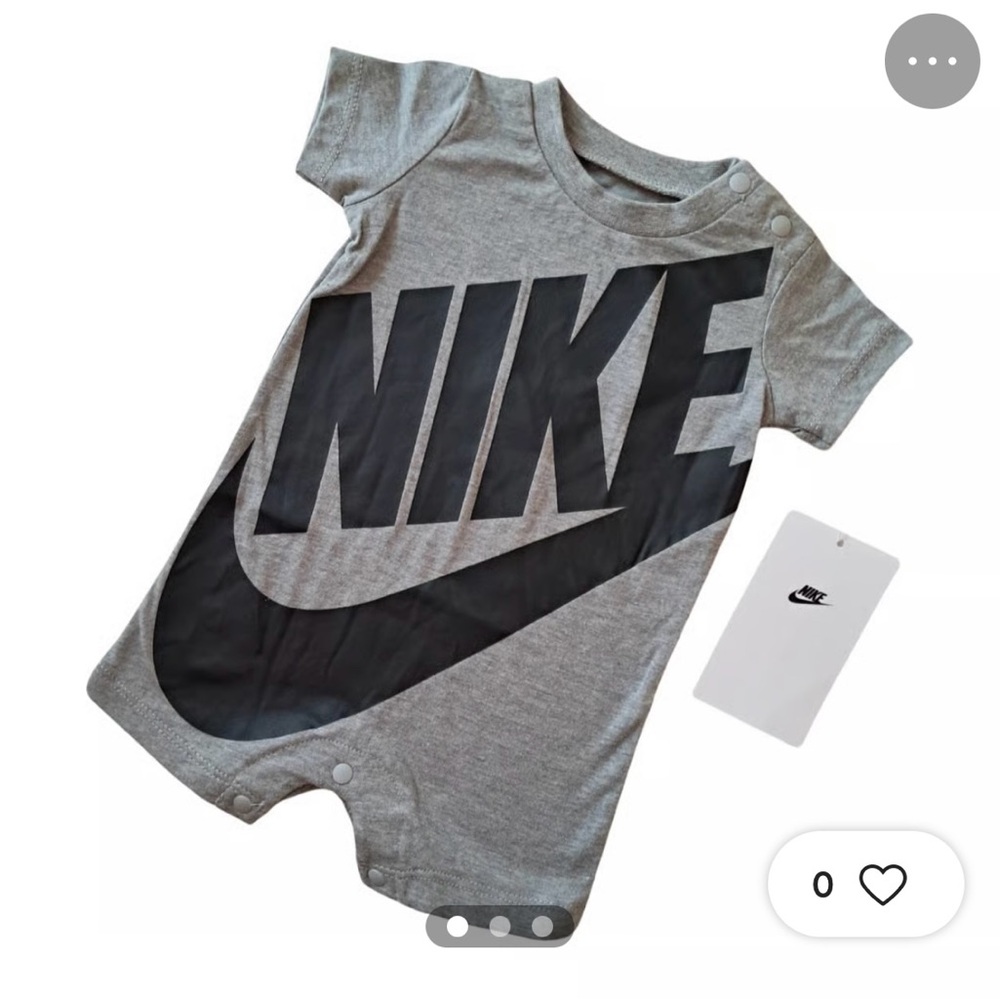 Nike Heather Gray Infant Romper